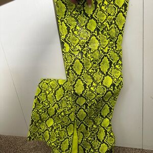 Neon Snake Print Leggings